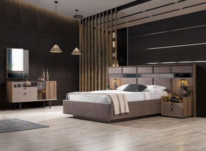 Modern Bedroom Set Perfect Bed 2x Bedside tables and Dressing table